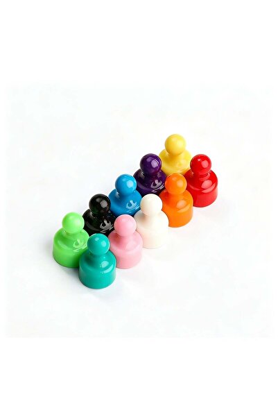 Generic Small Multicolor Magnetic Push Pins 12x19mm, Pack of 20 – Colorful Ne...