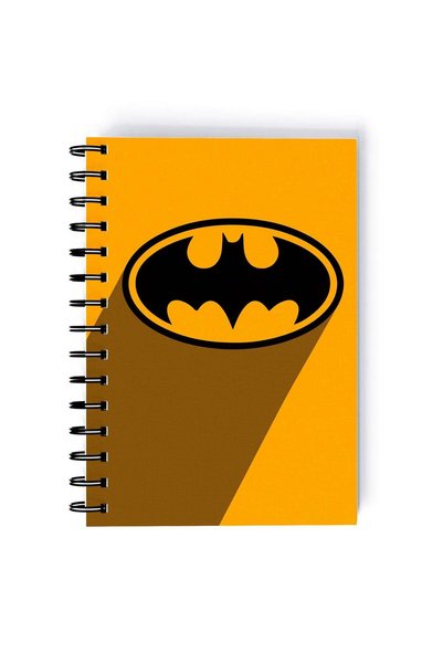 Generic Spiral A5 Notebook Batman Gotham Emblem Shadow Dark Knight