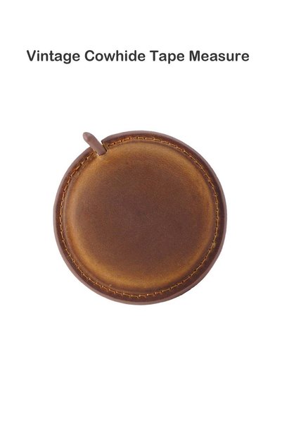 Generic Portable Tape Measure, Vintage Handmade Cowhide Tape Measure 150 cm