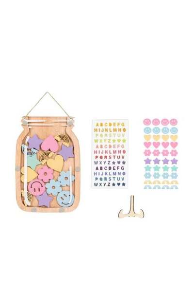 Generic Wooden Reward Jar, Magnetic Reward Jar, Magnetic Behavior Jars with B...