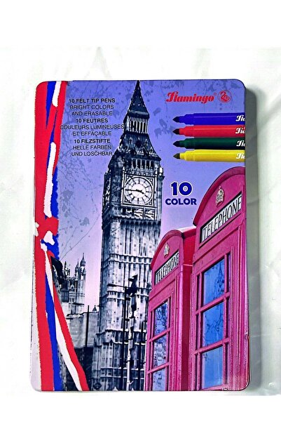 Generic 10-Pieces Felt Tip Pens Mix Colors