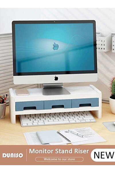 Generic 2-Tier Computer Monitor Stand Riser with drawers, Save Space for Home...