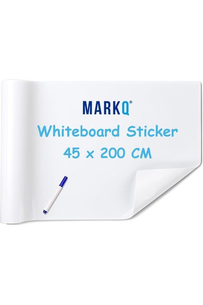 Generic Whiteboard Wall Sticker Roll 45x200 cm | Peel & Stick Dry Erase Decal...