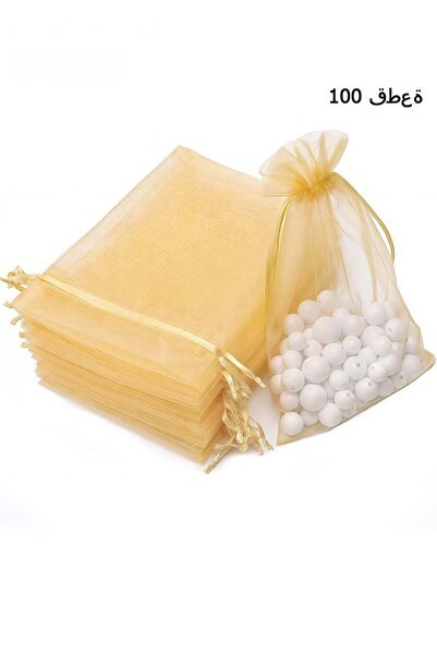 Generic 100Pcs Package 7x9 CM Sheer Drawstring Organza Jewelry Pouches Weddin...