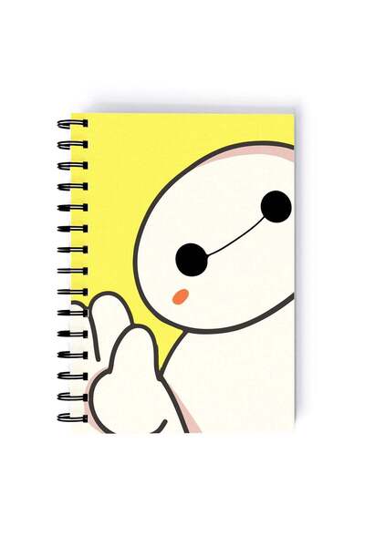 Generic Big Brother Printed Spiral A5 Notebook Yellow/White/Black