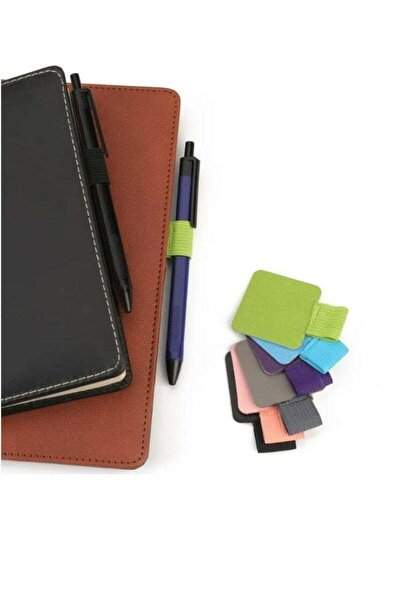 Generic 6 PCS Pen Loop Holder Self-Adhesive Leather Pen Loop with Elastic Ban...