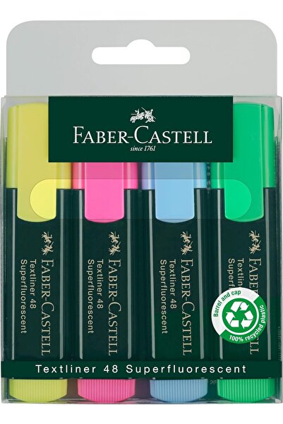 Generic Faber-Castell Classic Highlighter Wallet of 4 - Superfluorescent Markers