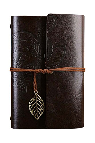 Generic Creative Retro Autumn Leaves Travel Diary Notebook Coffee