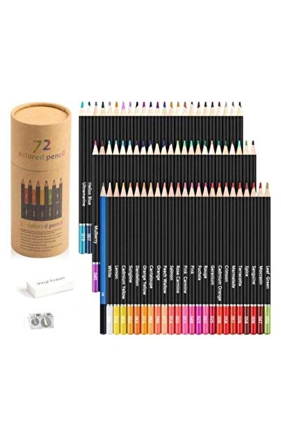 Generic KALOUR 72-Color Oil-Based Colored Pencils Set – Soft Core, Vibrant & ...