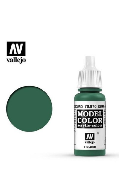 Generic Model Color 970 Deep Green 18ml Bottle Acrylic Paint for Scale Miniat...