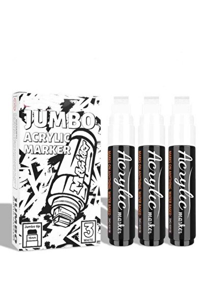 Generic 3pcs Jumbo Acrylic Paint Markers, 15MM Thick Permanent Poster Marker ...