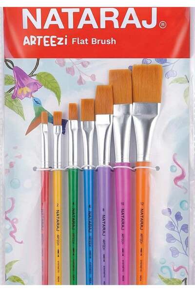 Generic Nataraj Arteezi Flat Brush 7-Pieces Set