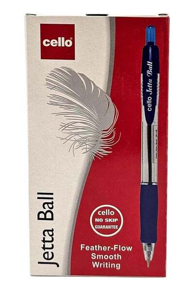 Generic 12-Piece Jetta Retractable Ballpoint Pen 0.7mm Blue Ink