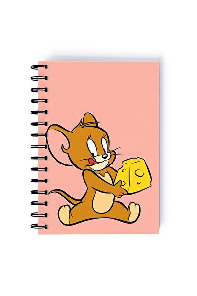 Generic Cute Jerry Printed Spiral A5 Notebook Beige/Brown/Pink
