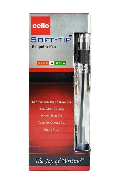 Generic 12-Piece Soft Tip Ballpoint Pen Black Ink