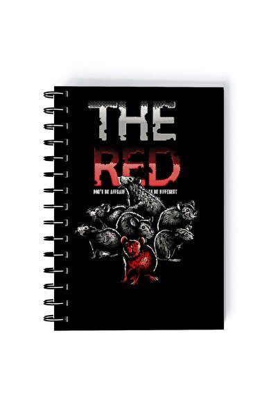 Generic The Red Attack Rectangle Spiral A5 Notebook Multicolour