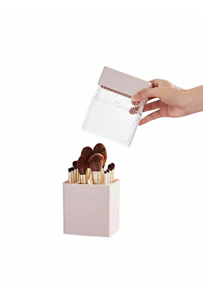 Generic Multifunctional Portable Makeup Brush Holder with Lid Waterproof and ...