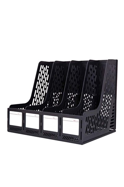 Generic Magazine Holder With Four Compartments Black