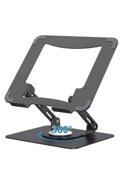 Generic Laptop Stand with 360° Rotating Base, Ergonomic Computer Riser for De...