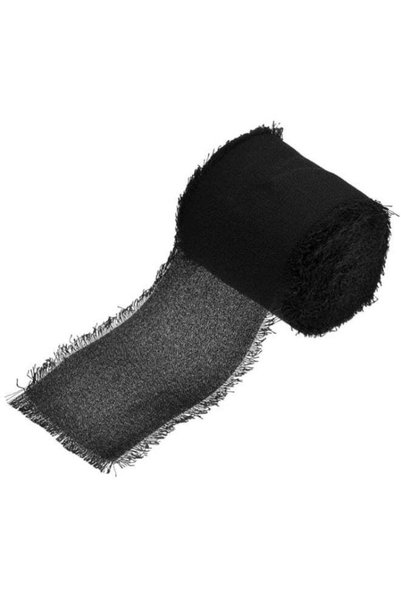 Generic Black Fabric Ribbon for Flowers, Gift Wrapping & Printing, Decorative...