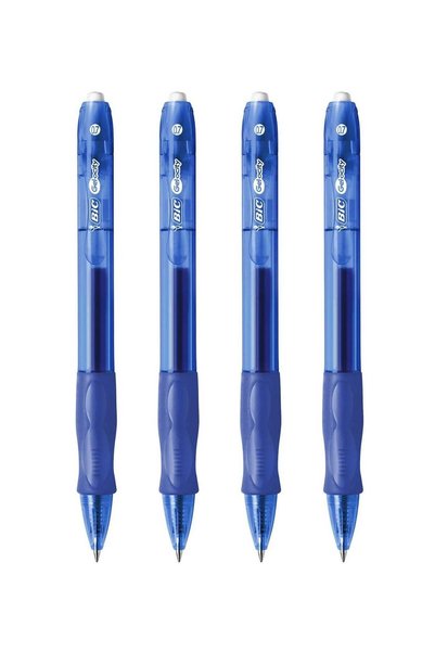 Generic 4-Piece Gelocity Gel Ink Pen 0.7mm Tip Blue Ink