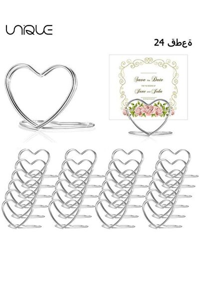 Generic 24 Pack of Hearts-Shaped Business Card Holders, Heart-Shaped Table Ca...