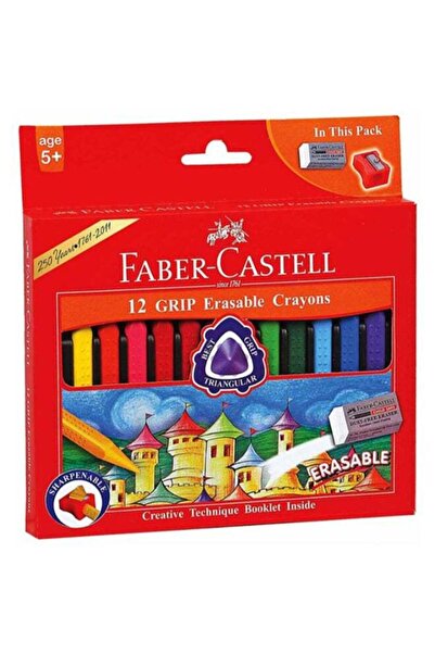 Generic 12-Piece Grip Erasable Crayon Set Multicolour
