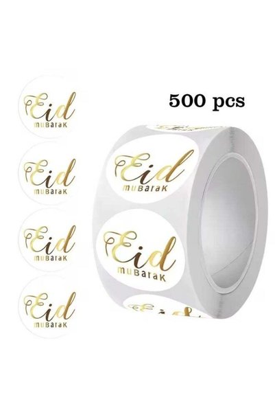 Generic Eid 500 Rolls Glitter Self-Adhesive Stickers [Glitter Gold]