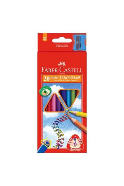 Generic Faber Castell Junior Triangle Extra Thick Color Pencil For Best Grip-...