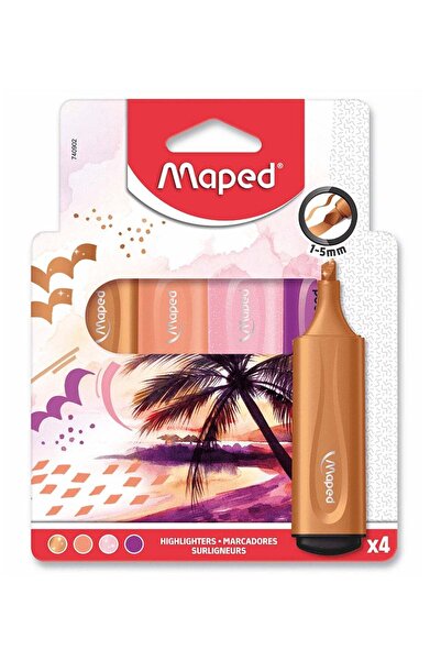 Generic 4-Piece Floupeps Sunset Highlighters Multicolour