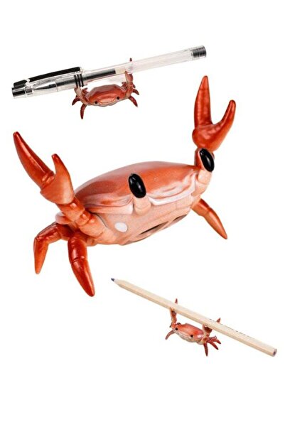 Generic Crab Pen Holder, Red Creative Crab Pen Holder Weightlifting Crabs Pen...