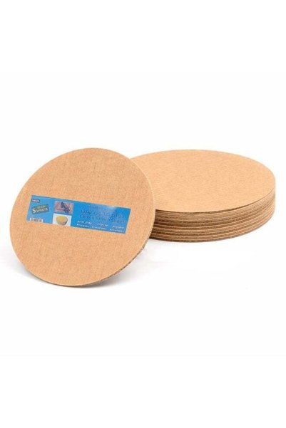 Generic 30-CM Round Corrugated Cardboard Sheets – 5-Pack of 2mm Thick Circle ...