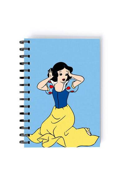 Generic Spiral A5 Notebook Snow White blue TV Show Classic Cartoon