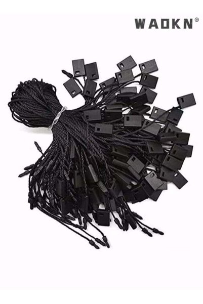Generic 1000Pcs Black Hang Tag String Snap Lock Pin Loop Fastener Hook Ties f...