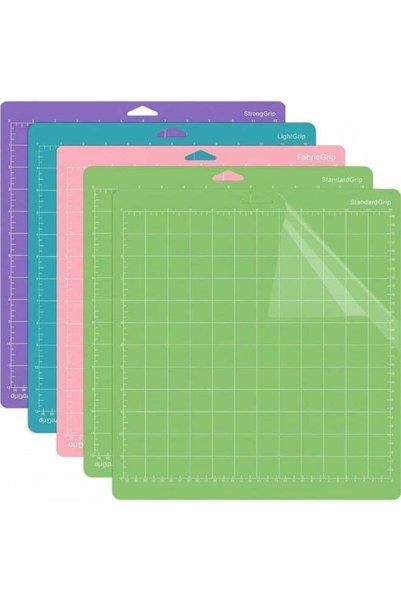 Generic 5PCS Cricut Cutting Mat Set, 12x12inch Cutting Mat Adhesive Gridded R...