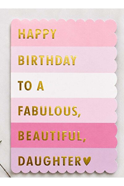 Generic Happy Birthday Daughter Greeting Card, Heartfelt Celebration Message ...
