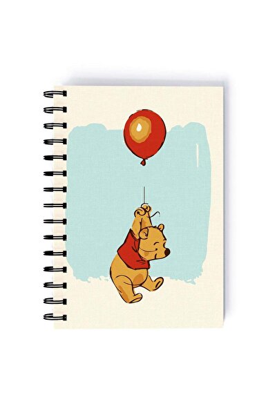 Generic Tiger Pooh Quote Printed Spiral A5 Notebook Orange/Beige/Pink