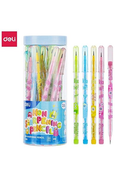 Generic Deli EC086 Monster Friends Mechanical Pencil 2B 20-Pack Kids Fun Design