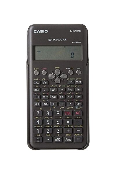Generic FX-570MS 2nd Edition Scientific Calculator With 2-Line Display Black