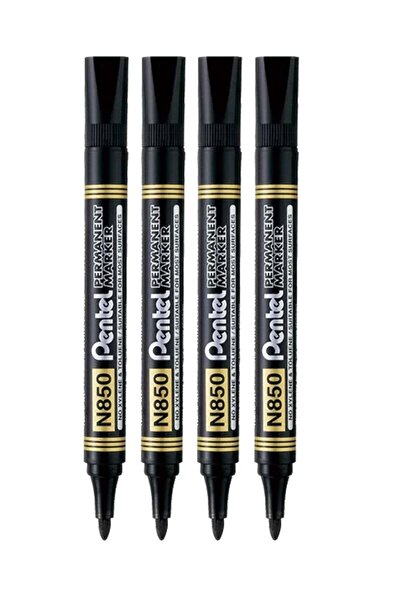 Generic 4-Piece Permanent Marker Bullet Tip Black Ink