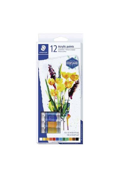 Generic 12-Piece Acrylic Paints Multicolour