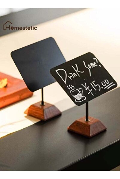 Generic Chalkboard Table Sign Mini Menu Board Price Tag Reusable & Erasable f...