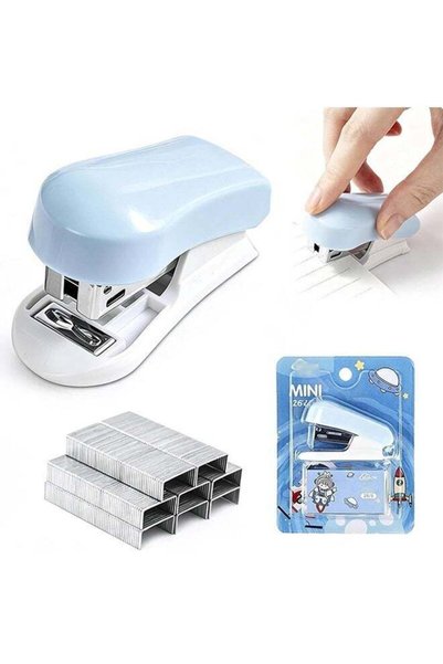 Generic Portable Mini Stapler Machine，Effortless Small Desktop Stapler with 4...