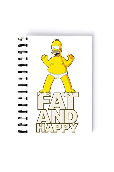Generic The Simpson Printed Spiral A5 Notebook Yellow/White/Black