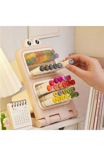 Generic Desk Organizer, Multi-functional Tilted Pen Holder for Office, School...