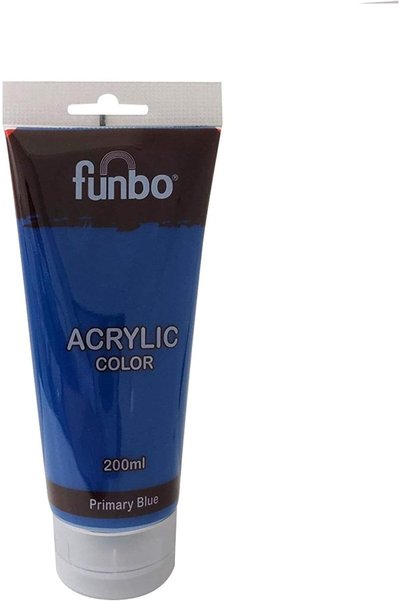 Generic Funbo Acrylic Color Tube - 200ml Primary Blue