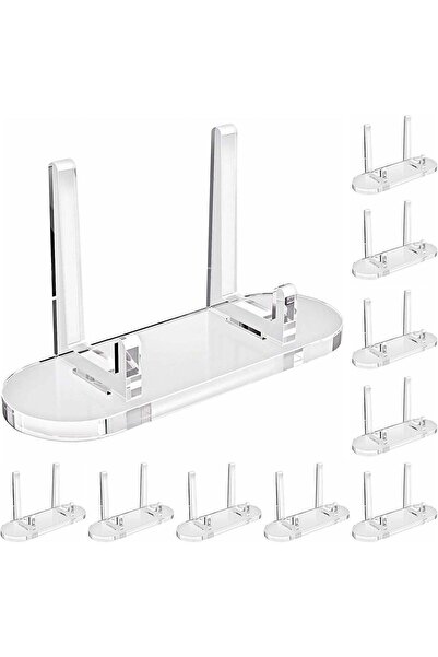 Generic Acrylic Trading Card Display Stand, 10 Pack Clear Card Stands, Card S...