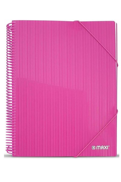 Generic 40-Pocket Display Book With Elastic Closure Pink Cover