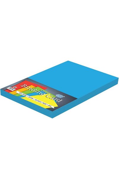 Generic FIS Colored Binding Cards, 225x297mm, 160gsm, Blue, Packet of 100