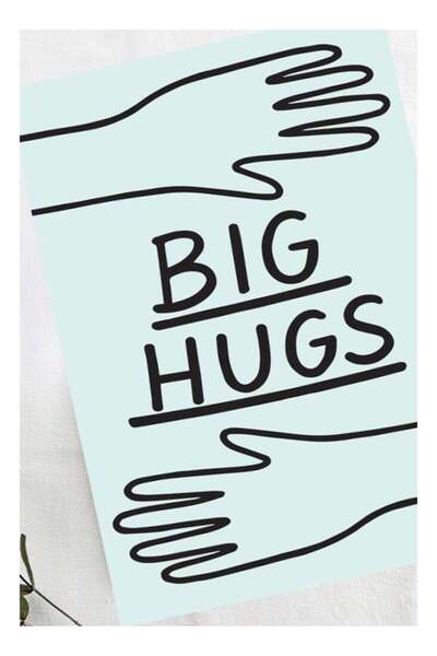 Generic Big Hugs Greeting Card – Feel Good Comfort Card for Friend, Family, C...